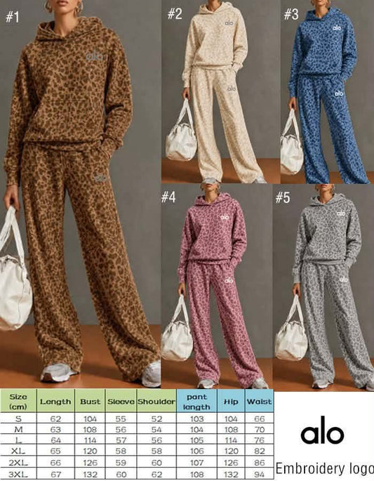 ALO Animal Print Sweatsuit