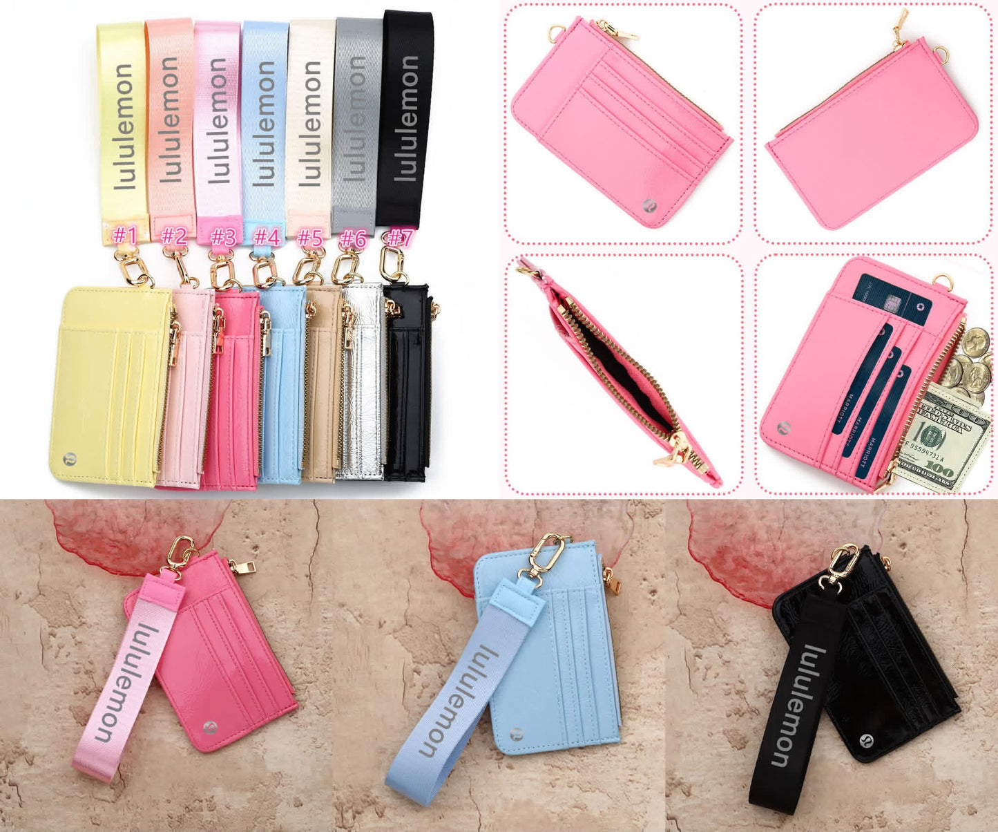 Lulu card wristlet