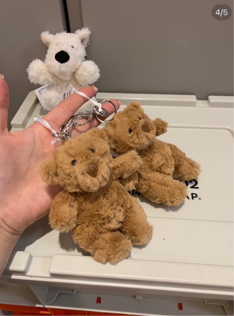 Jelly cat bear keychain