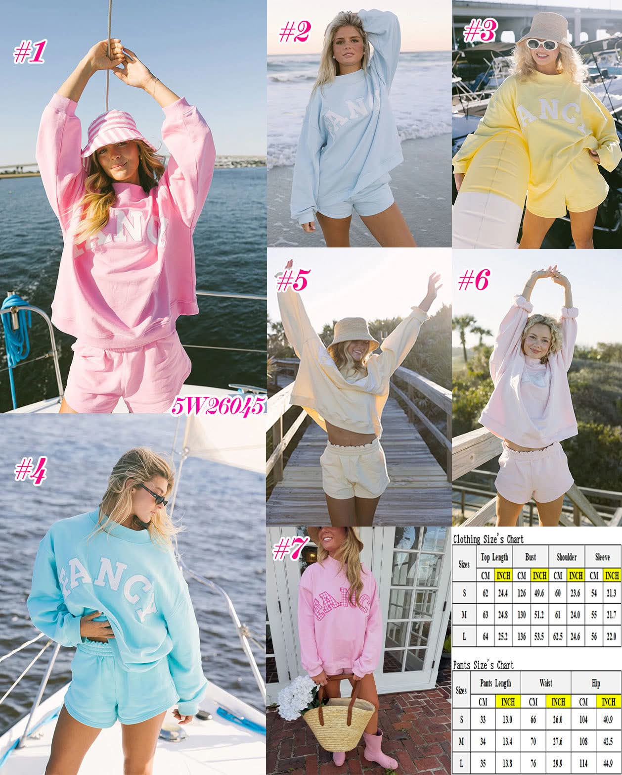 Fancy sweatshirt and shorts set
