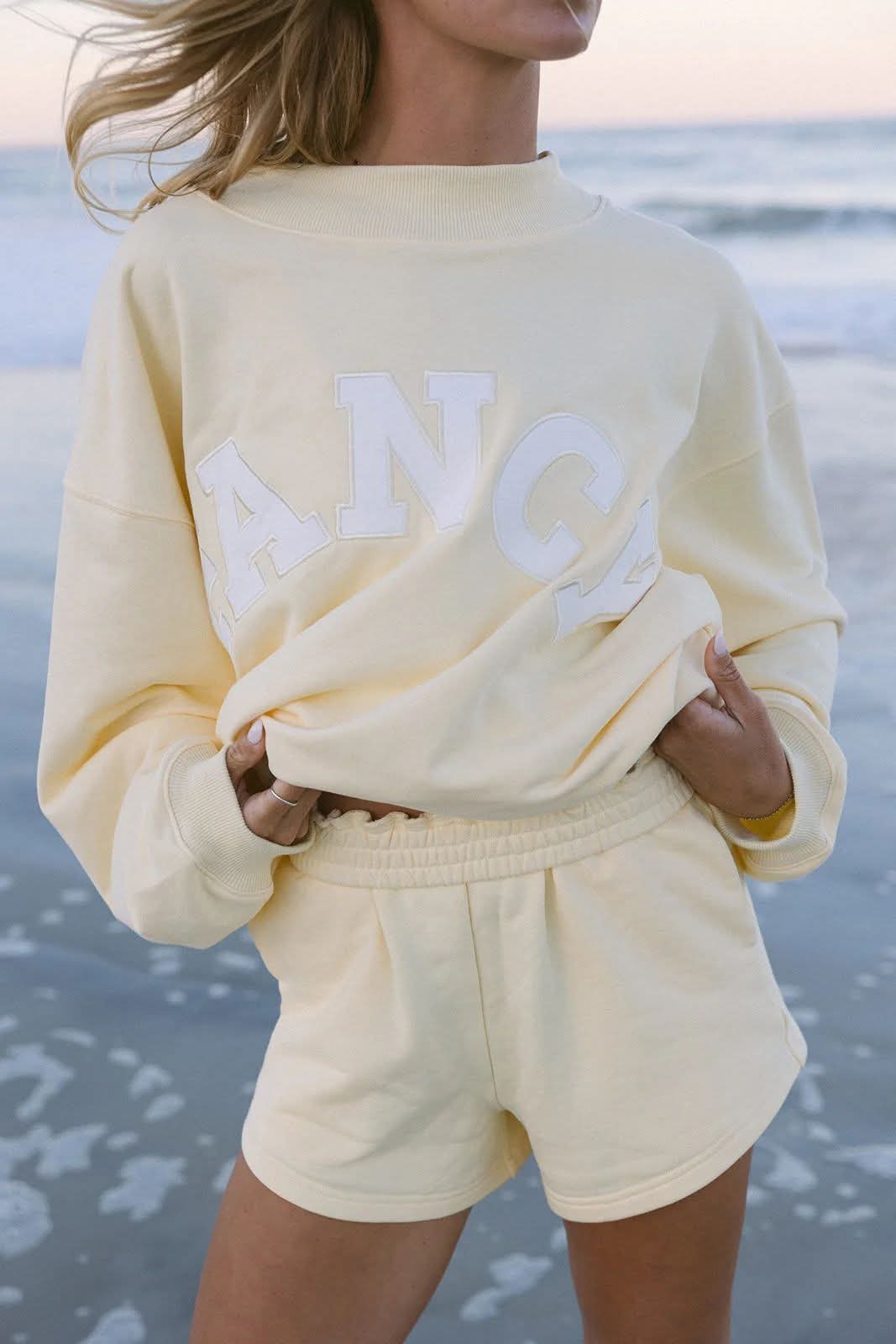 Fancy sweatshirt and shorts set