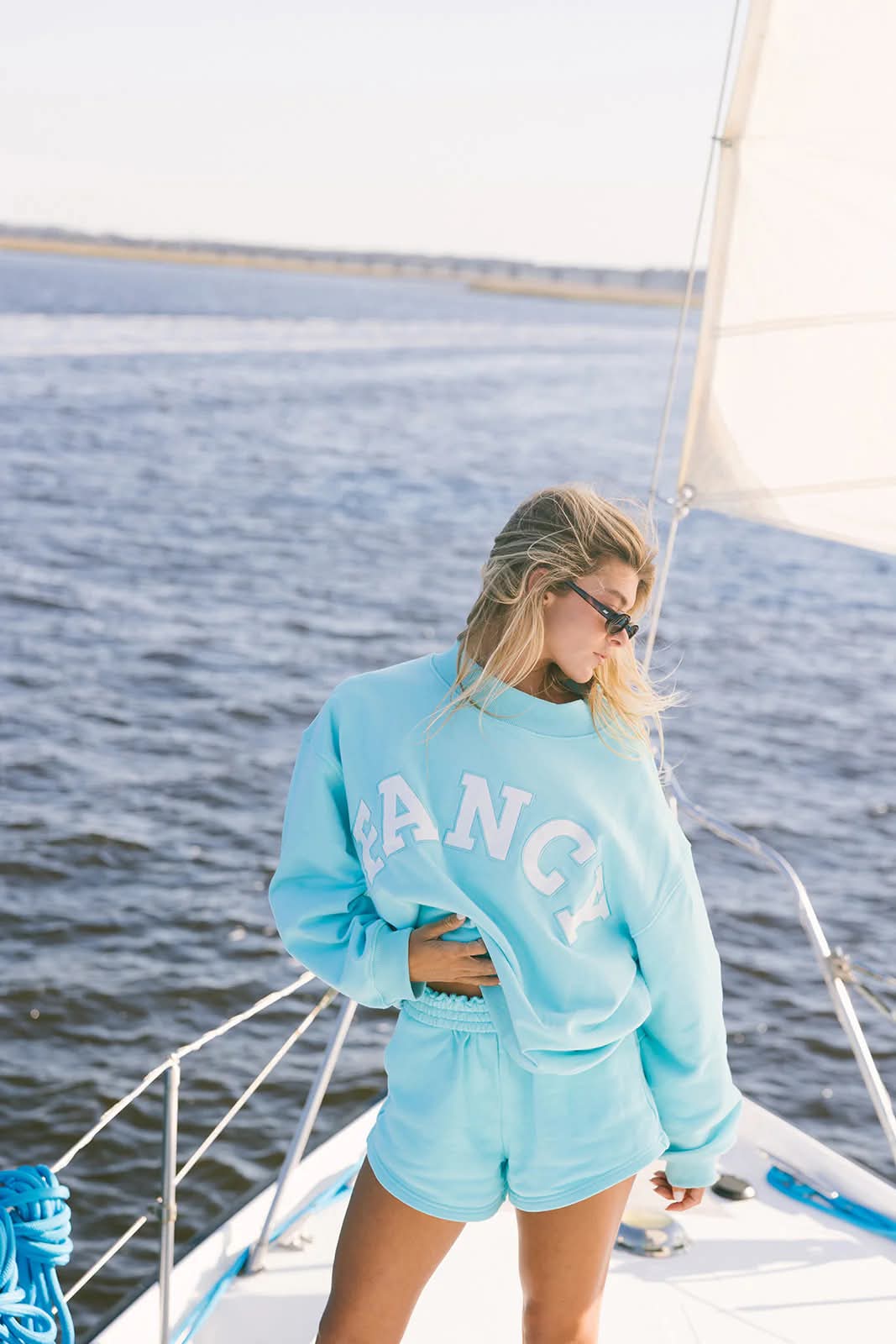Fancy sweatshirt and shorts set