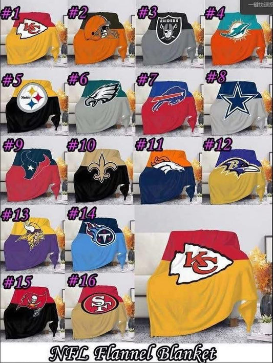 Football Flannel Blanket