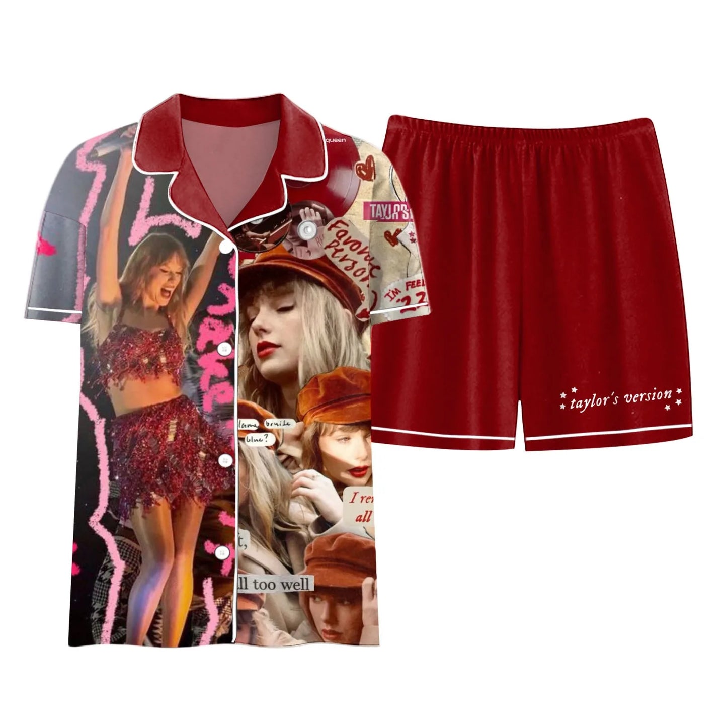 Taylor Swift Two Piece Favorite Album Pajamas