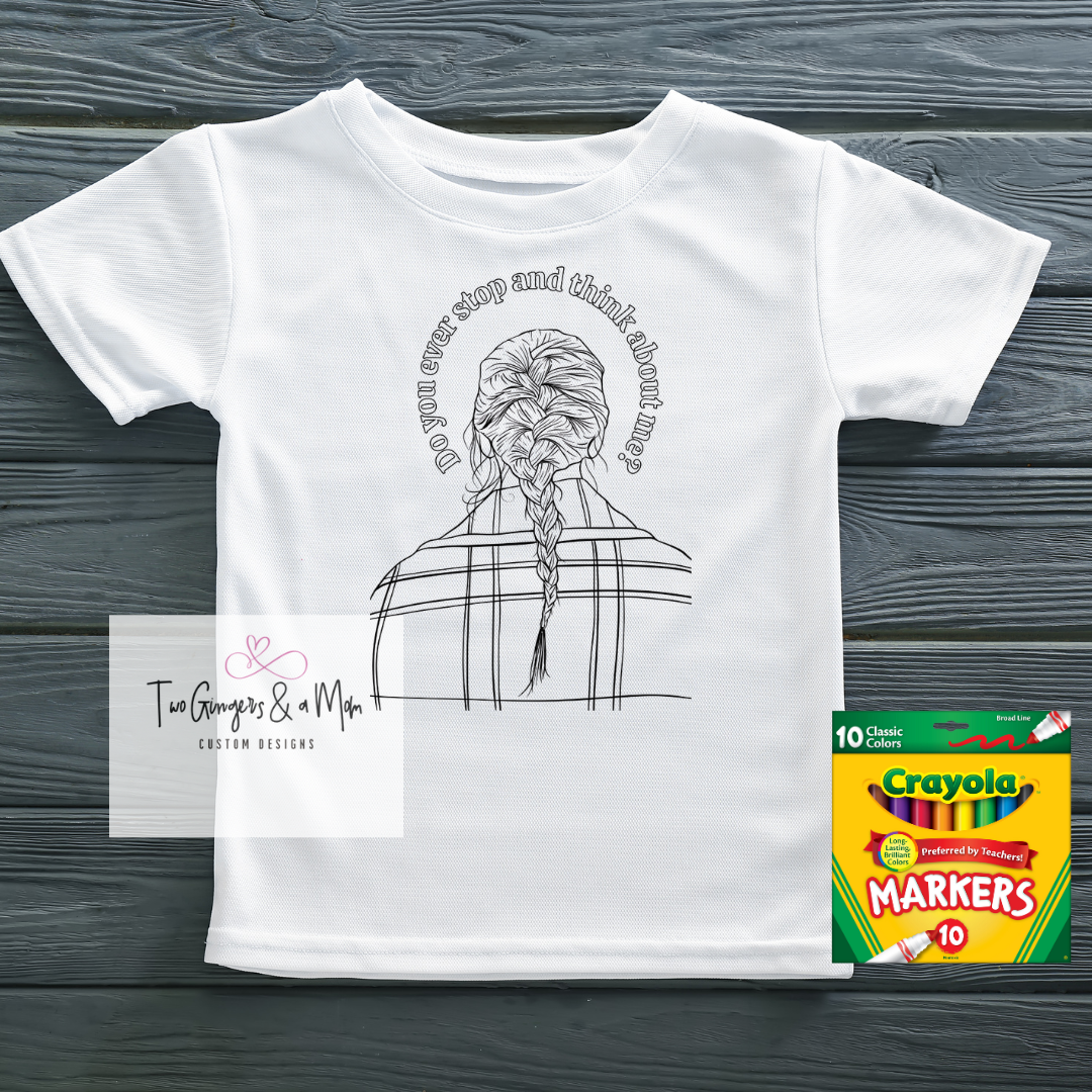 Taylor Swift Color Your Own Coloring Shirt