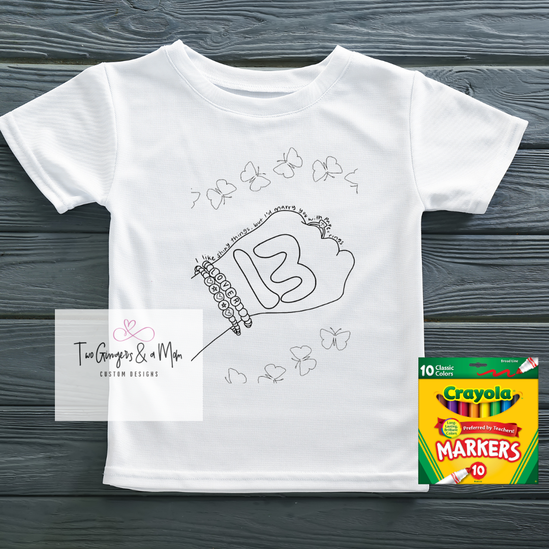 Taylor Swift Color Your Own Coloring Shirt