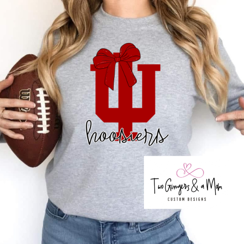 Hoosiers Bow Sweatshirt/ T-Shirt