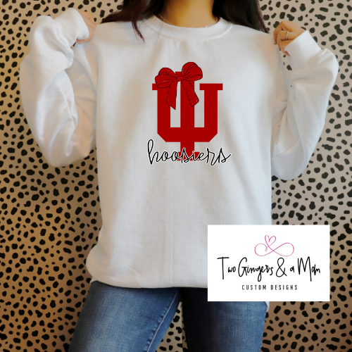 Hoosiers Bow Sweatshirt/ T-Shirt