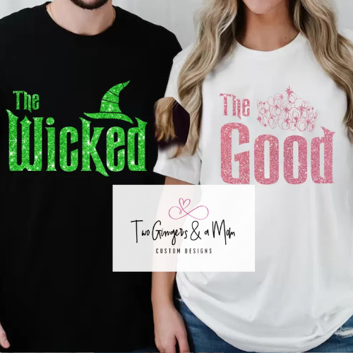 Wicked Faux Glitter T-shirts