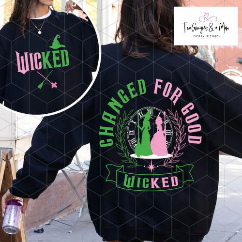 Wicked Front/Back Crewneck Sweatshirt