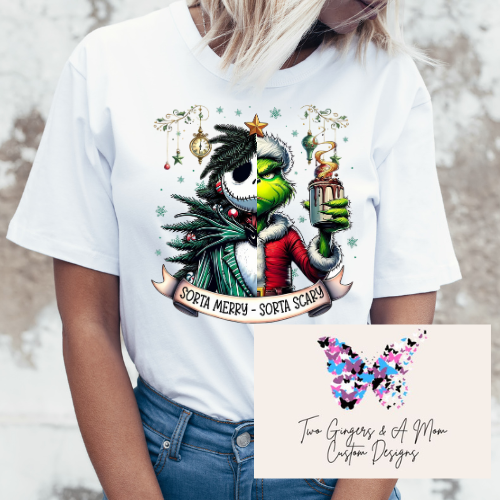 Sorta Merry Sorta Scary Christmas T-Shirt