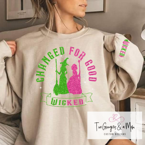 Wicked Faux Glitter Sweatshirt