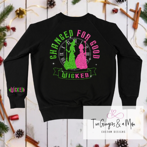 Wicked Faux Glitter Sweatshirt