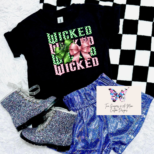 Wicked Checkered Bows T-shirt