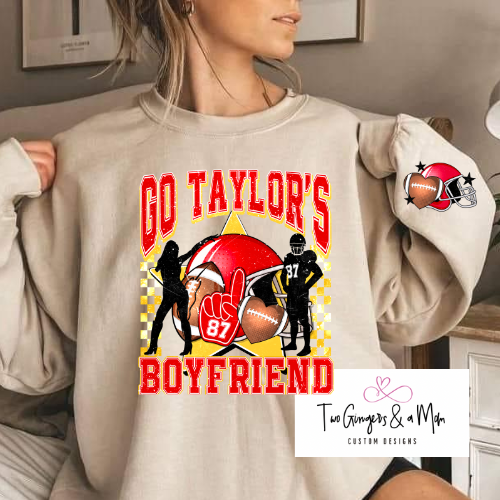 Go Taylor's Boyfriend Kc Chiefs Superbowl Sweatshirt