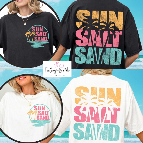 Sun Salt Sand Customizable T-Shirt