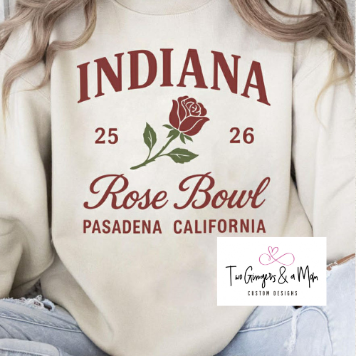 Hoosiers Rose Bowl or Peach Bowl Crewneck Sweatshirt