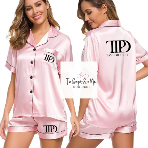 TTPD Taylor Inspired Two Piece Pajama set