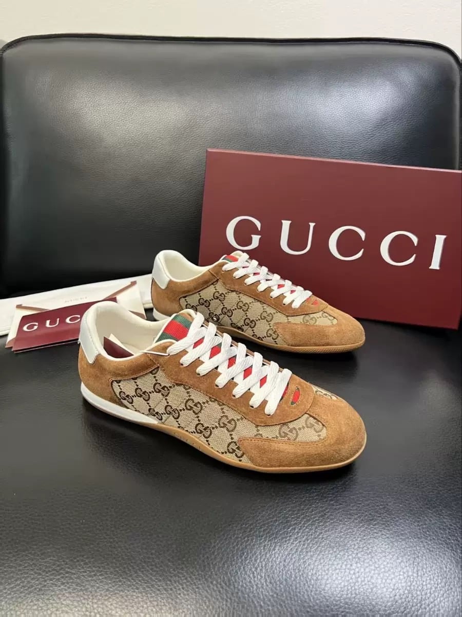 Gucci Suede Bag and shoe set top quality