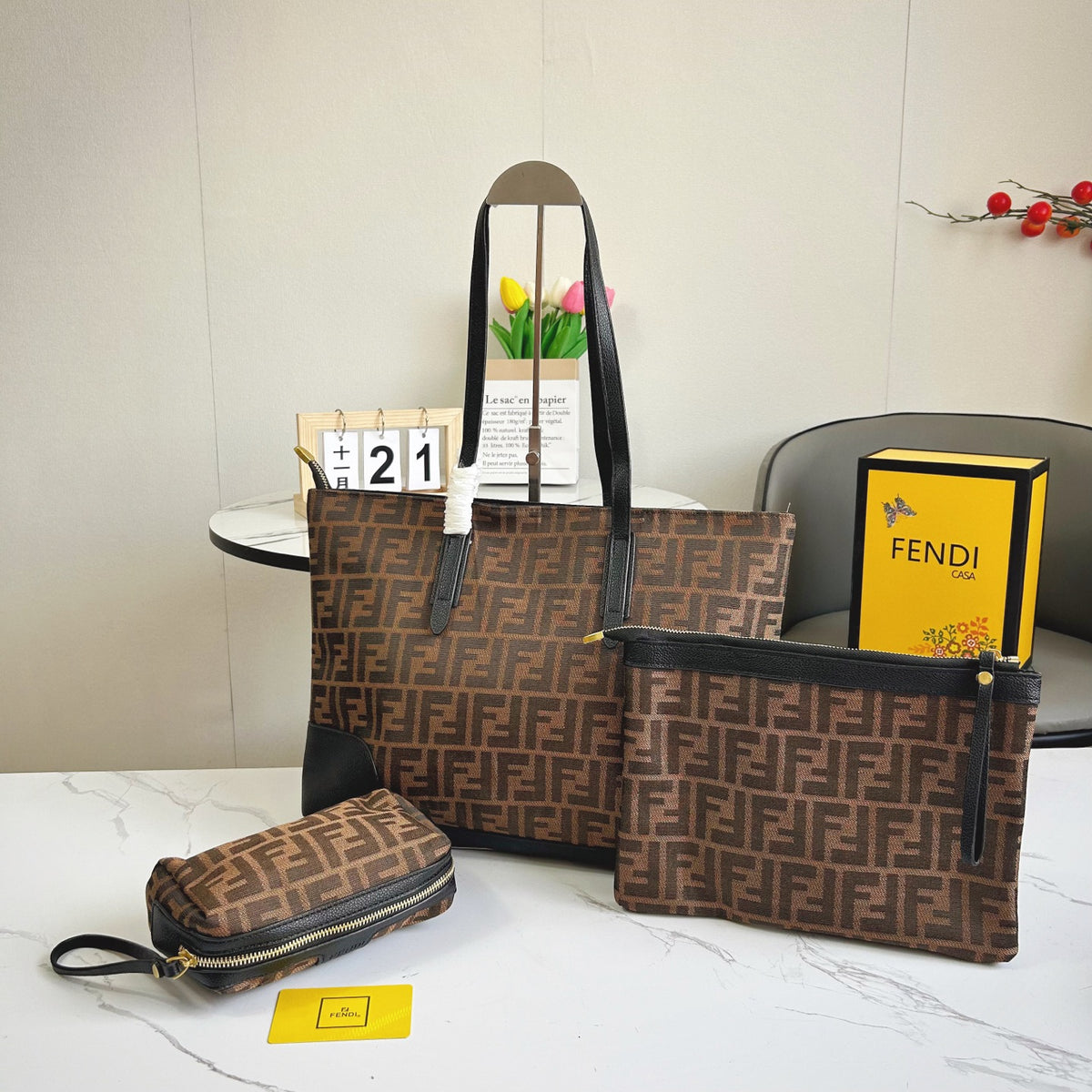 Fendi 6 Piece Bag Set