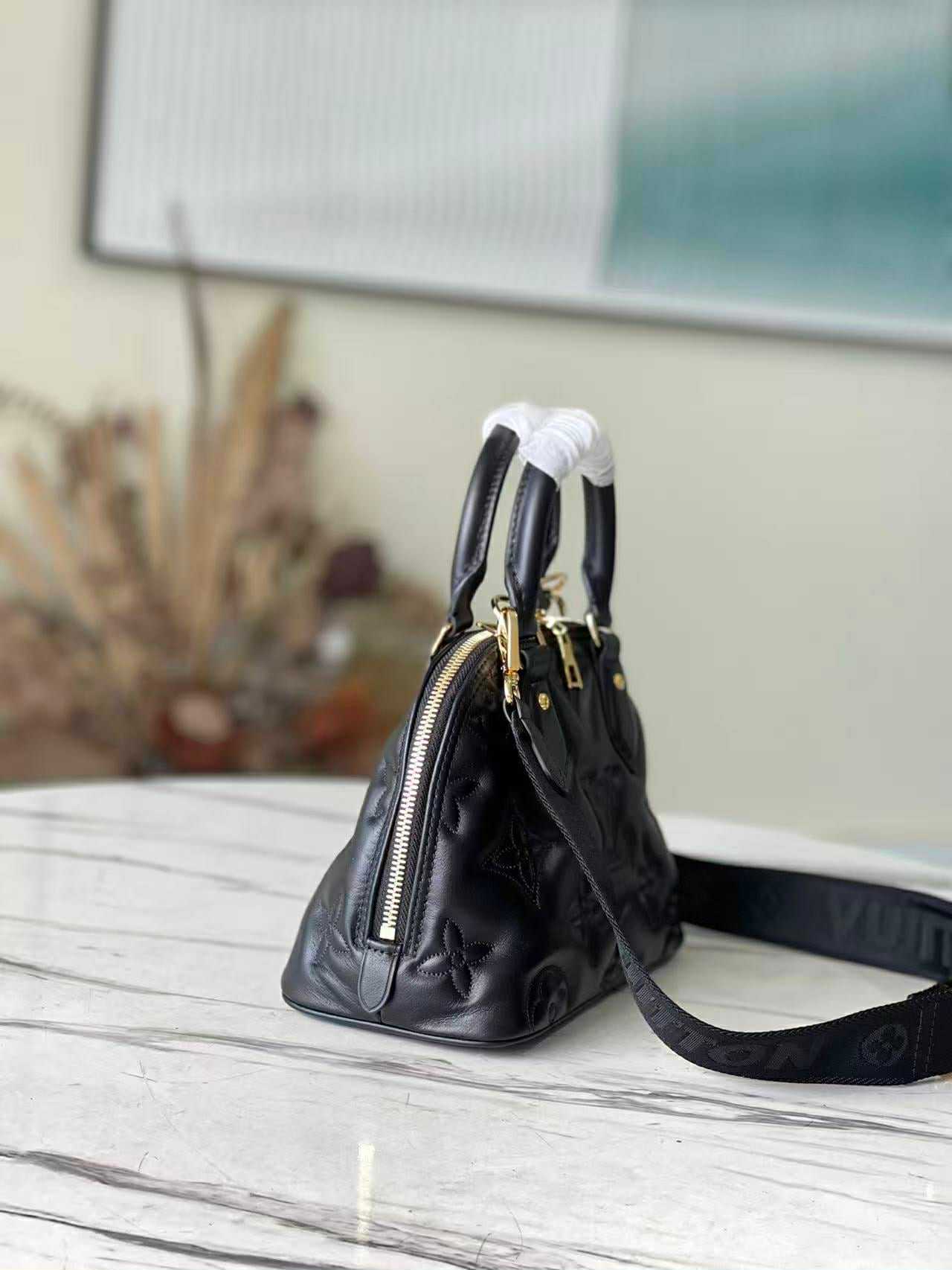 LV Black Puff Handbag