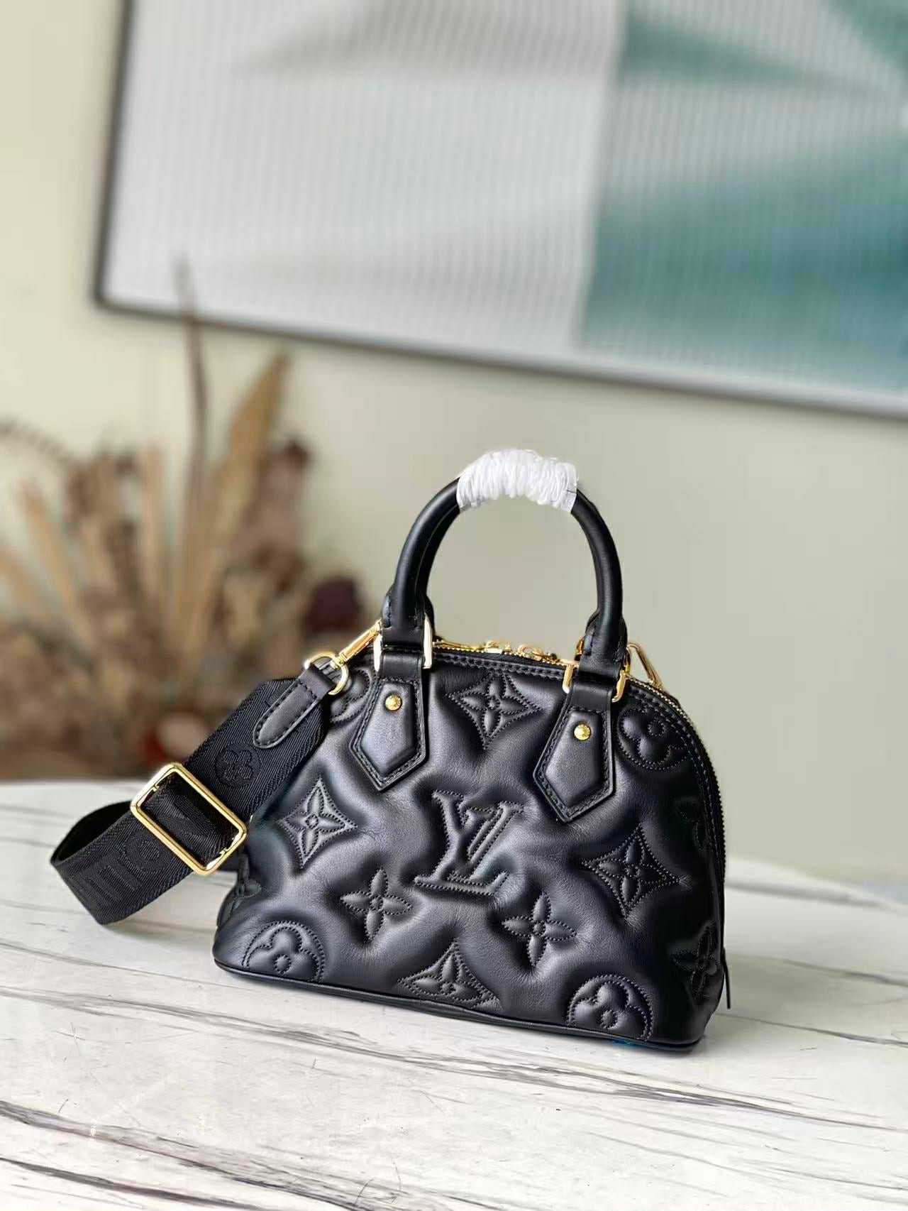 LV Black Puff Handbag
