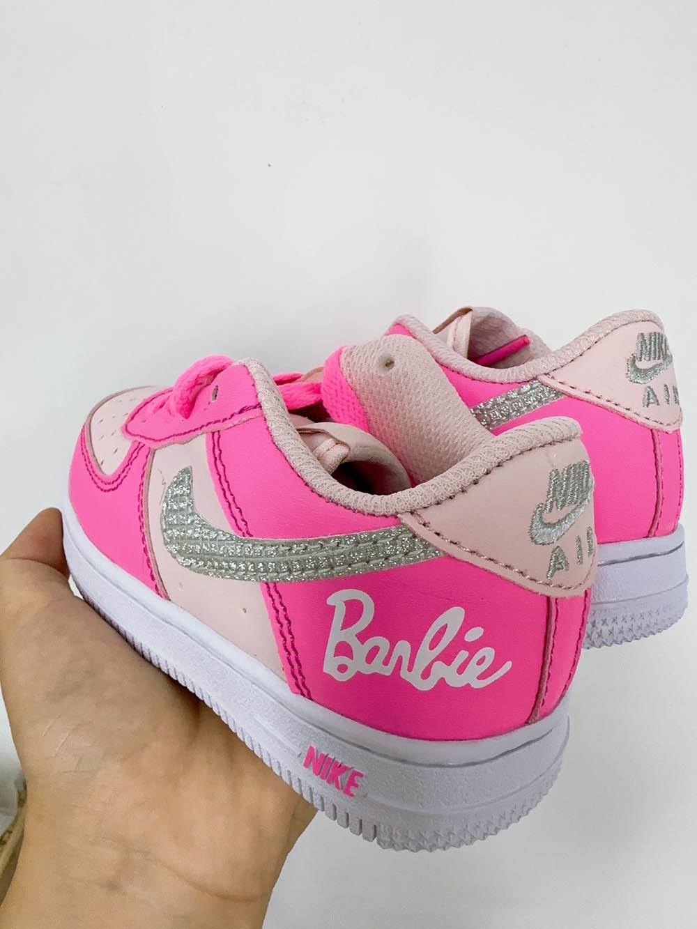 Mom and Me Barbie Pink Nike Sneaker