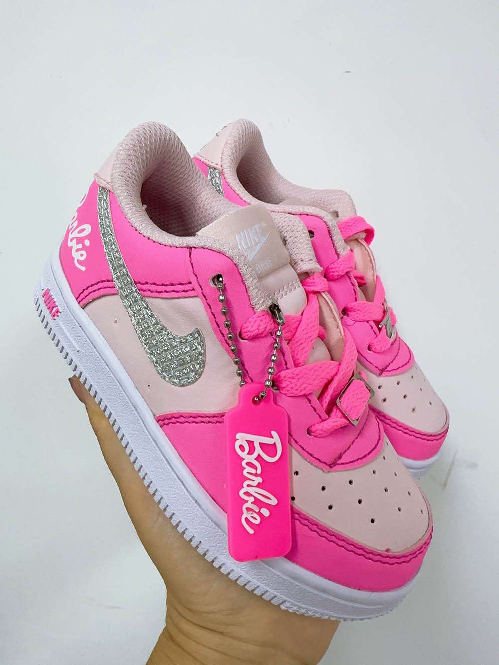 Mom and Me Barbie Pink Nike Sneaker