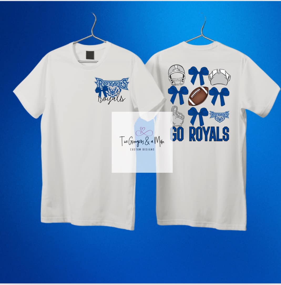 Royals Sports Bow T-shirt/Sweatshirt Spirit wear