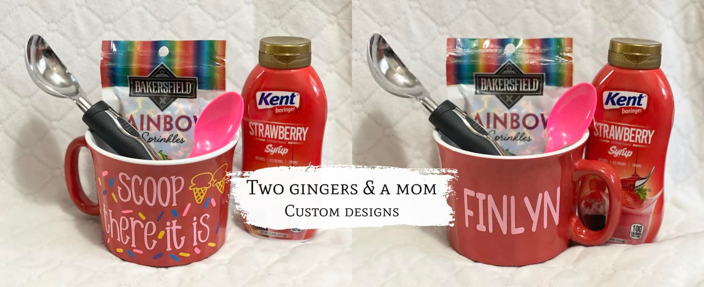 Personalized Valentines Day Ice Scream Bundle