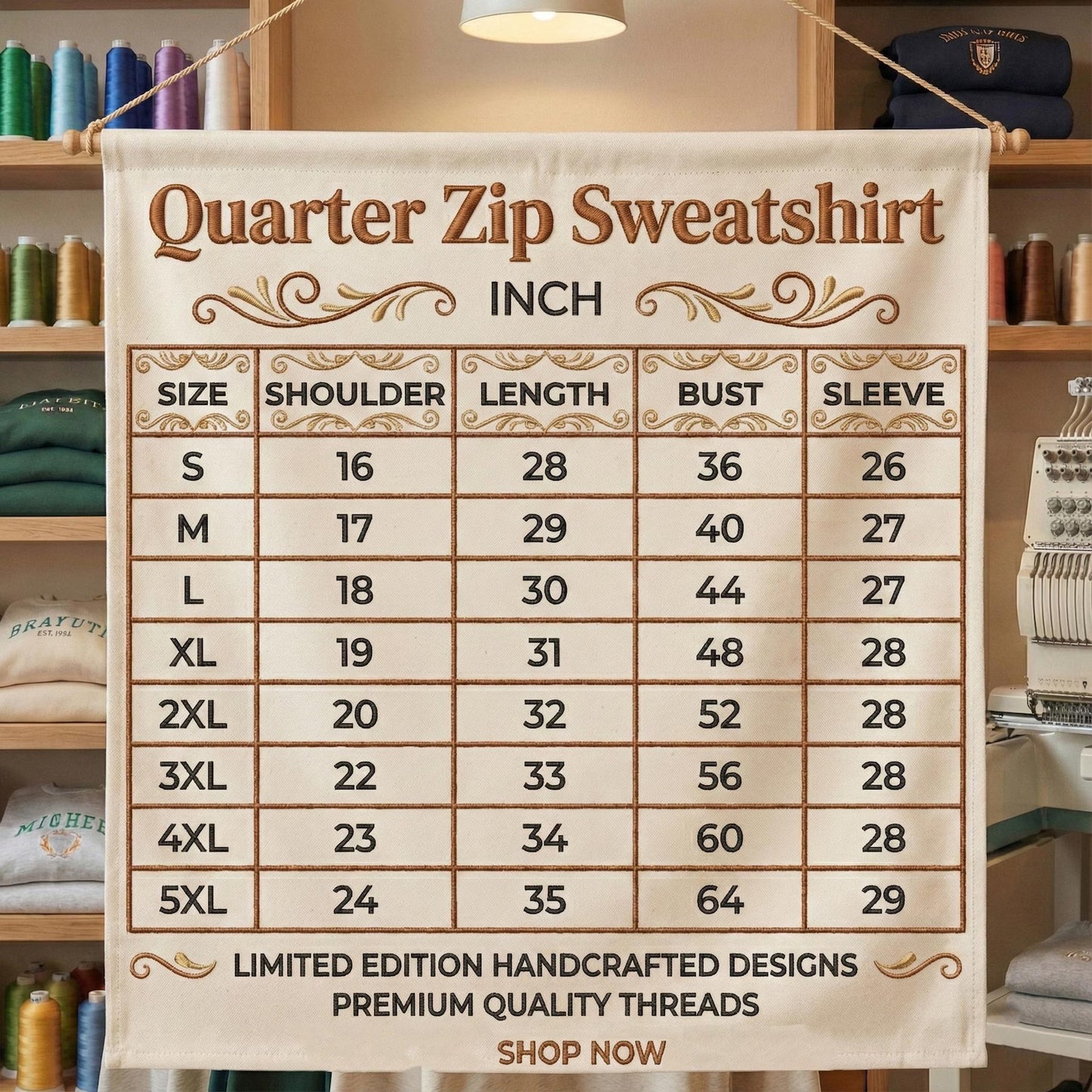 Embroidered Indiana Champions 2026 Quarter Zip Sweatshirt,