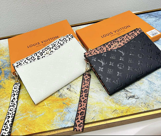 Animal Print Lv Inspired Wristlet