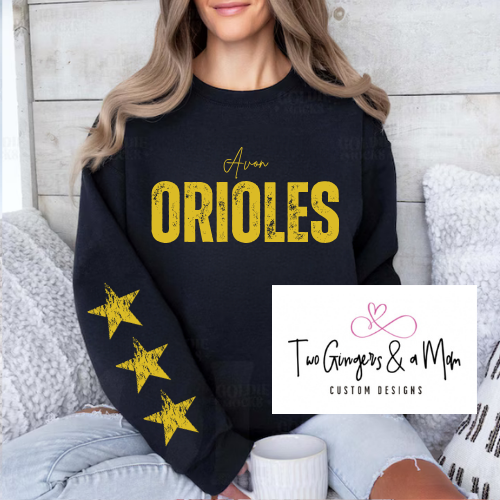 Custom School Spirit Crewneck Sweatshirt