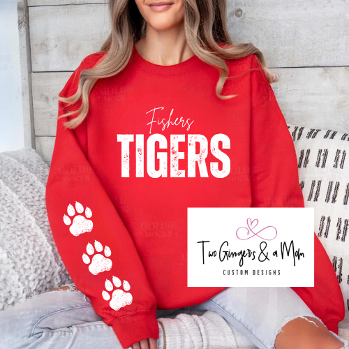 Custom School Spirit Crewneck Sweatshirt