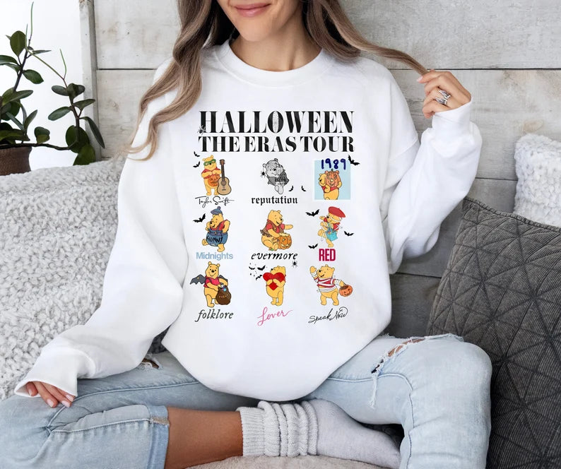 Winnie the Pooh Spooky Eras Tour Taylor T-shirt