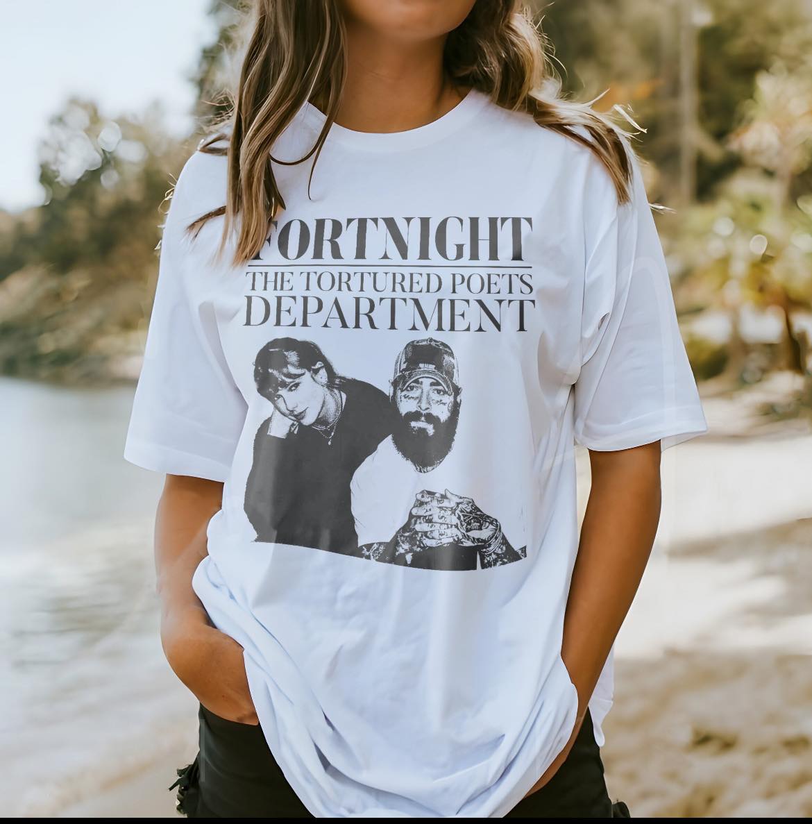 Taylor Swift Post Malone Fortnight T-shirt TTPD