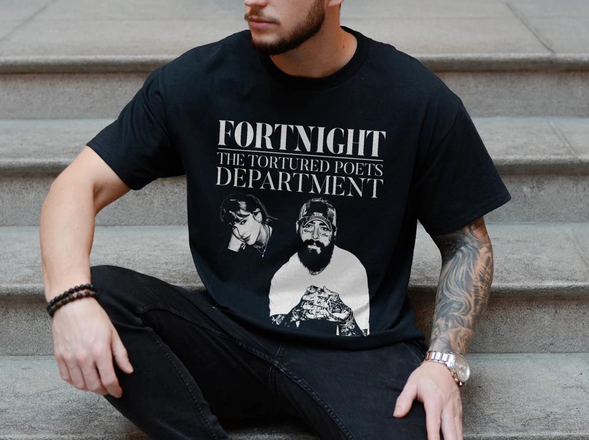 Taylor Swift Post Malone Fortnight T-shirt TTPD