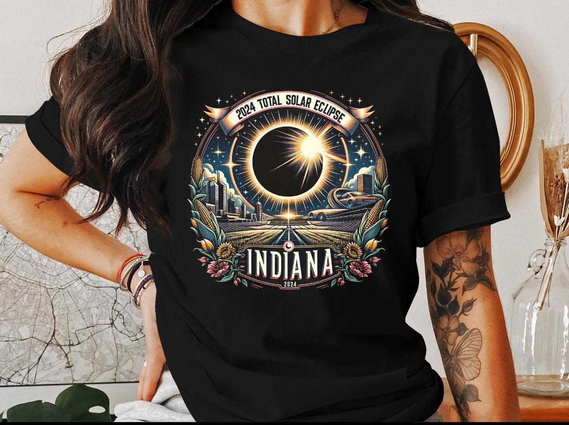 Solar Eclipse Indiana T-shirt Limited Amount