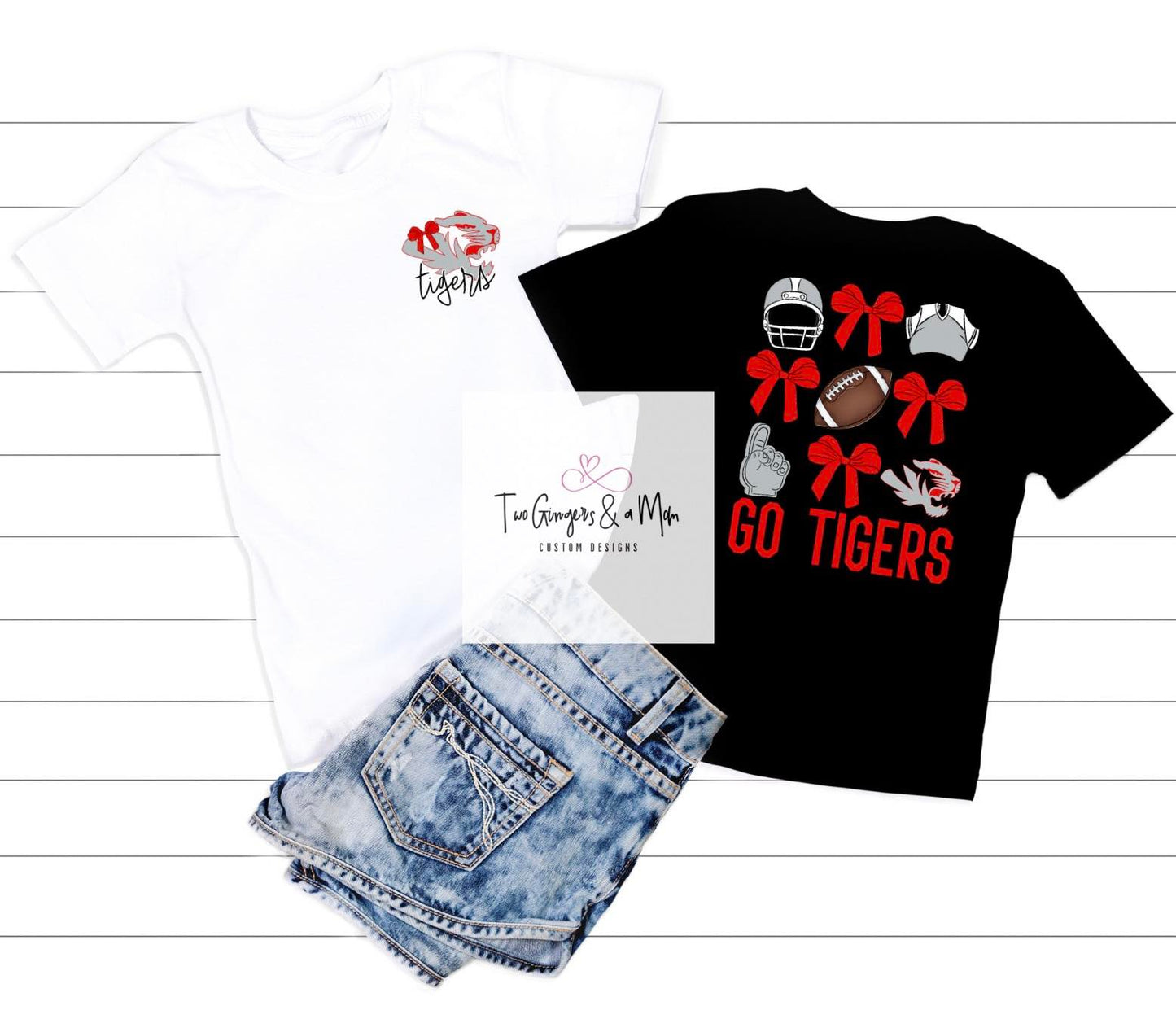 Tigers Bow Football T-shirt/hoodie